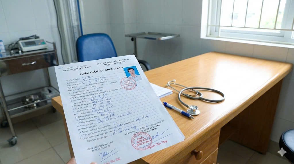 Ảnh Giấy khám sức khỏe xin việc mới nhất 2025