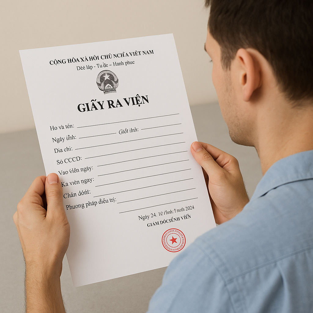 Mất giấy ra viện có xin cấp lại được không 