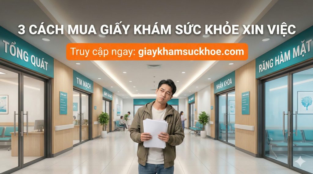 3 cách mua giấy khám sức khỏe xin việc