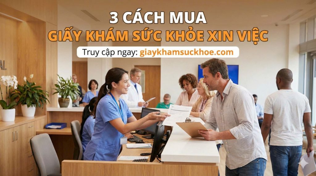 3 cách mua giấy khám sức khỏe xin việc