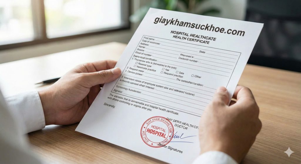 Địa chỉ bán giấy khám sức khỏe của bệnh viện uy tín tại Hà Nội