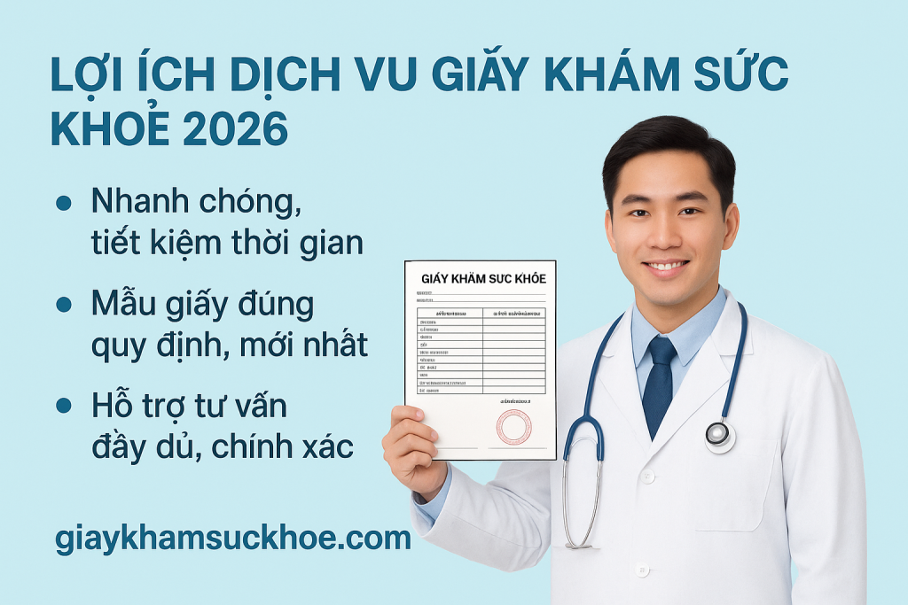 Dịch vụ giấy khám sức khỏe 2026