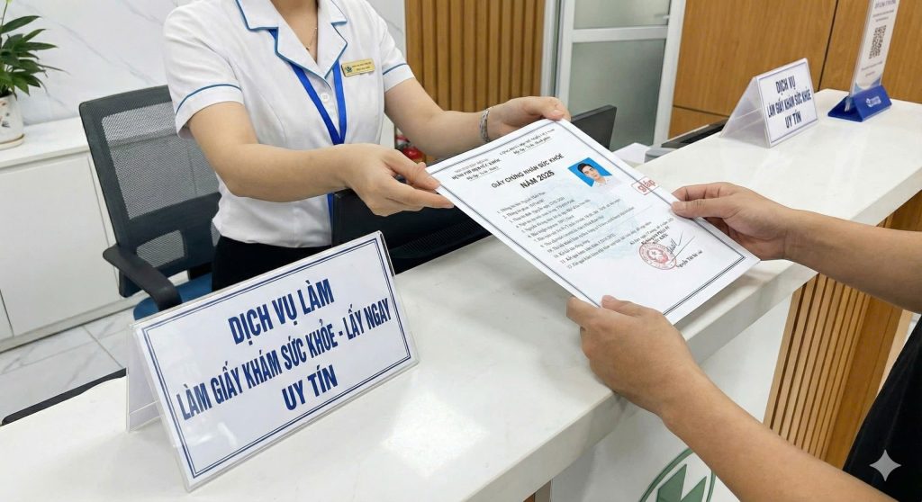 Dịch vụ làm giấy chứng nhận sức khỏe xin việc lấy ngay uy tín