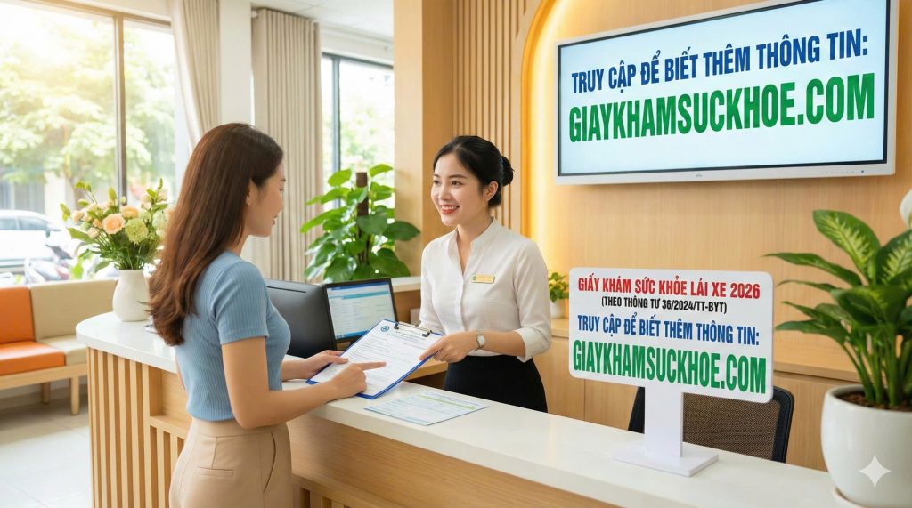 Hỗ trợ làm giấy khám sức khỏe lái xe 2026 chuẩn quy định