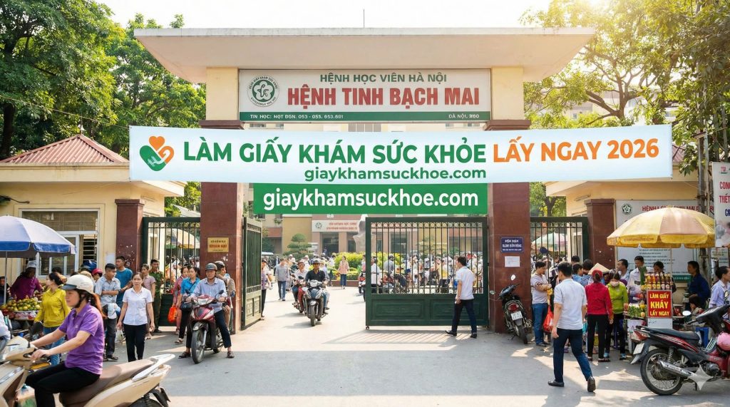 Dịch vụ Làm giấy khám sức khỏe lấy ngay 2026 chuẩn thông tư 32/2023