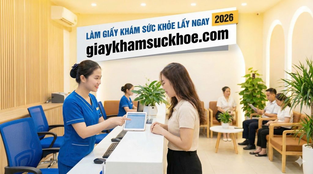 Hỗ trợ làm giấy khám sức khỏe lấy ngay 2026