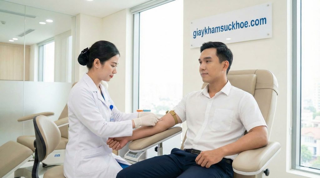Lấy máu khám cận lâm sàng