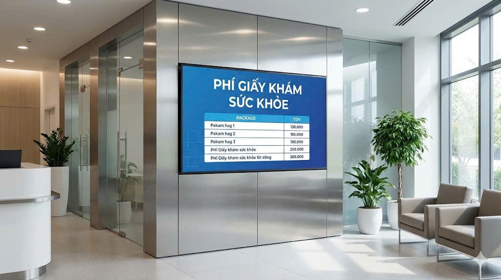 Phí giấy khám sức khỏe mới nhất