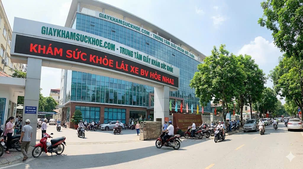 Khám sức khỏe lái xe bv Hòe Nhai