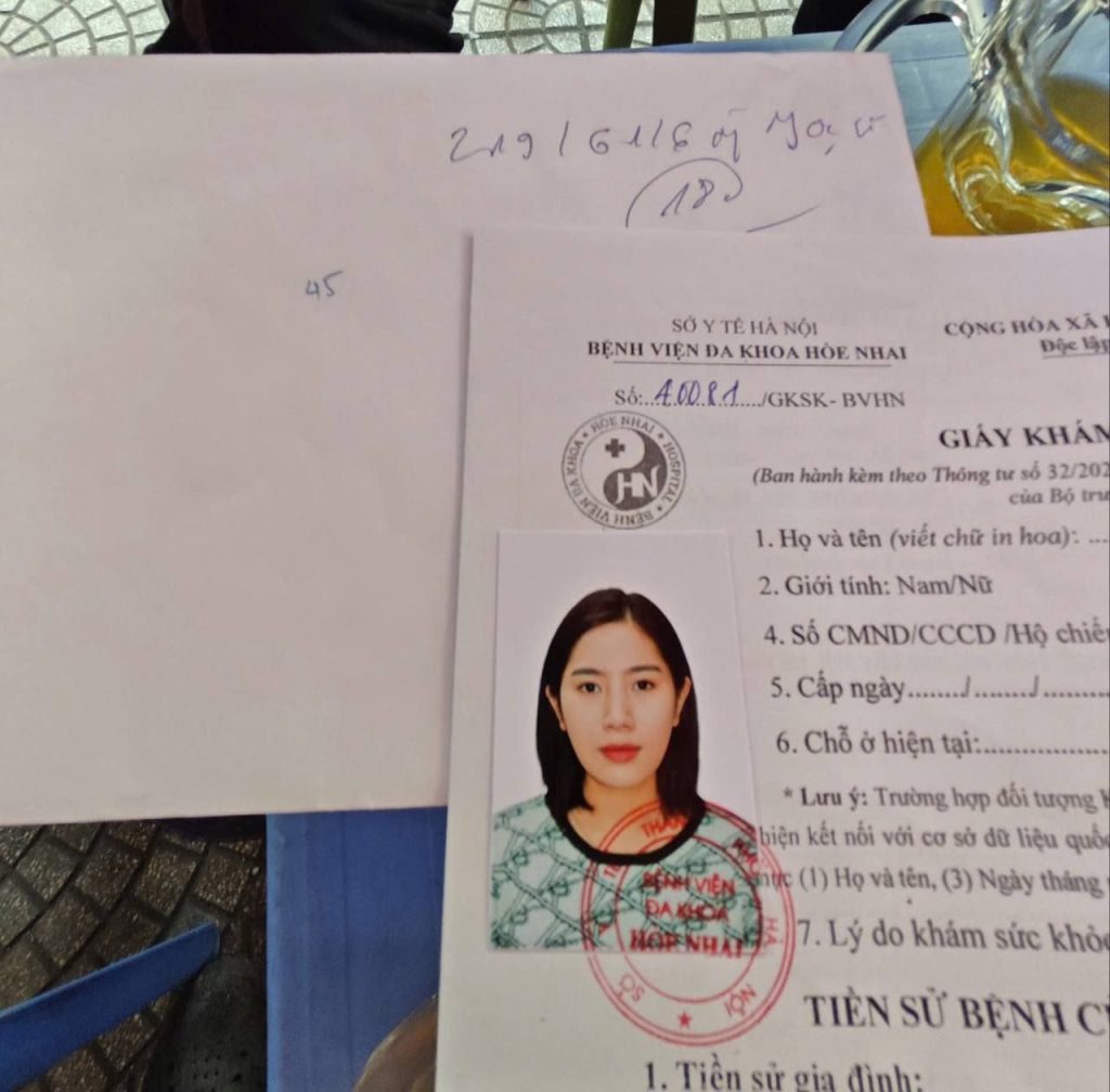 giấy khám sức khỏe xin việc theo thông tư 32/2023