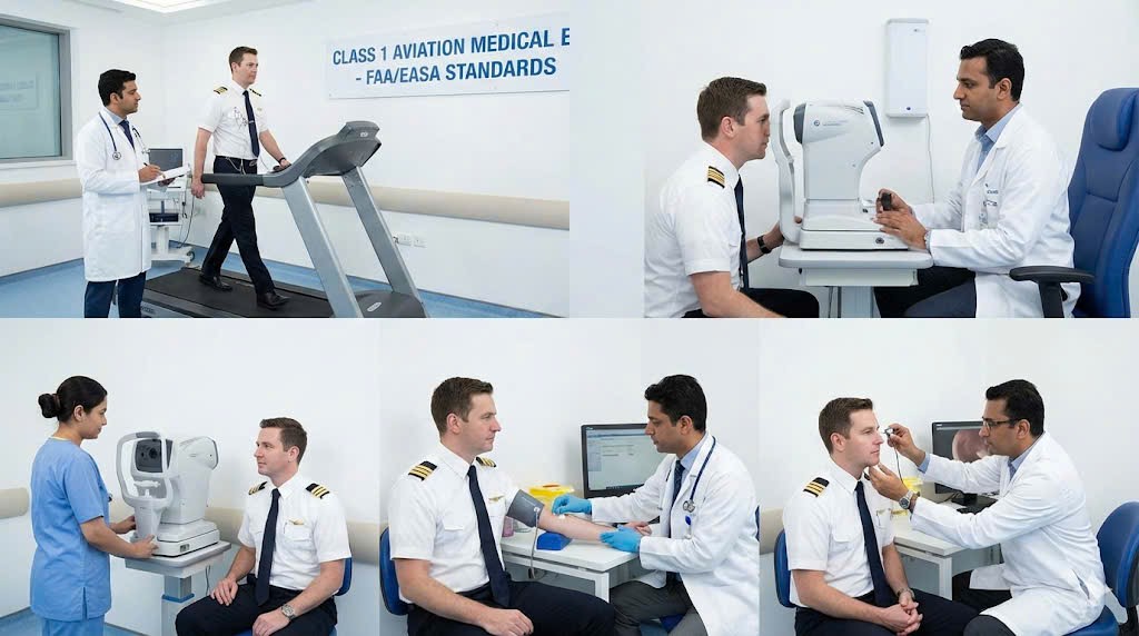 Quy trình khám sức khỏe phi công chuẩn Class 1 tại bệnh viện