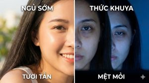 Tác dụng của ngủ sớm với làn da