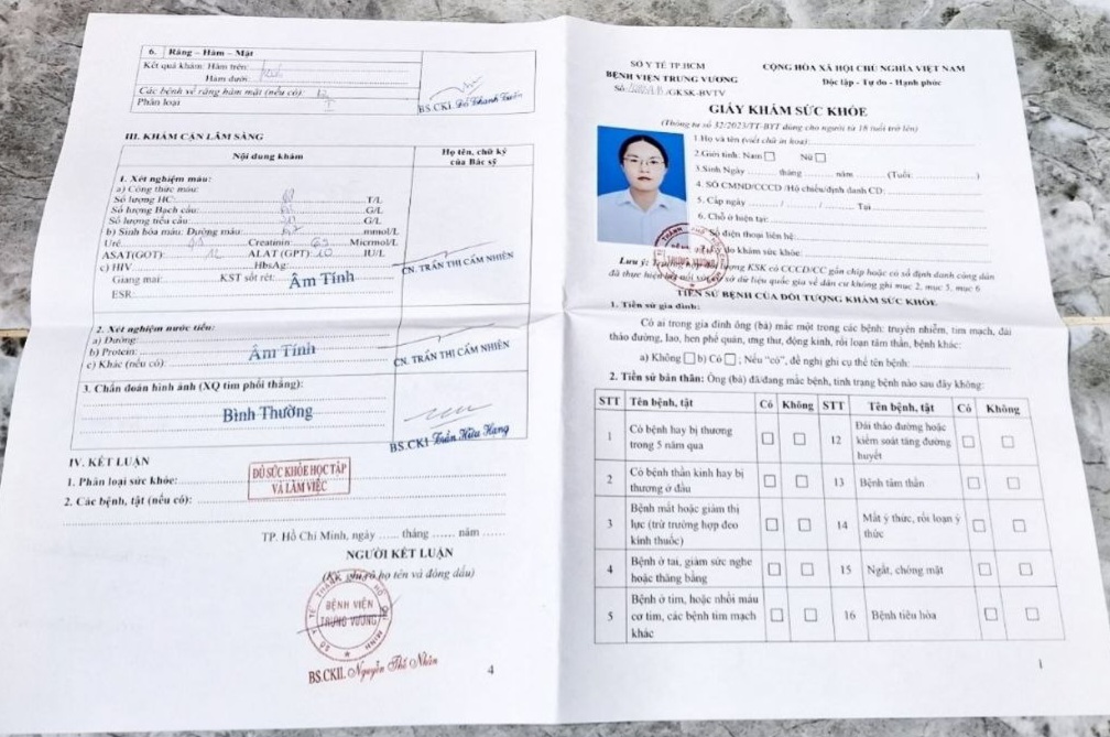 mẫu file giấy khám sức khỏe thông tư 32 chuẩn