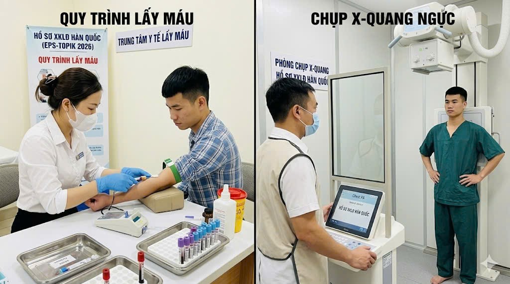 kinh nghiệm làm giấy khám sức khỏe xuất khẩu đi Hàn Quốc