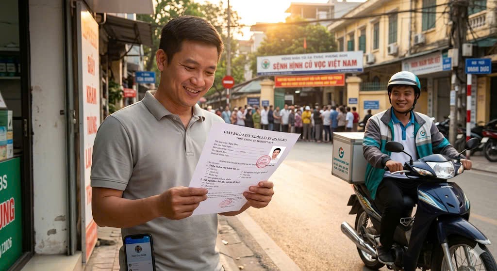 Dịch vụ làm giấy khám sức khỏe đổi bằng lái xe hạng B1 giao tận nơi