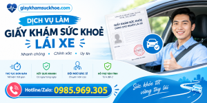 làm giấy khám sức khỏe lái xe