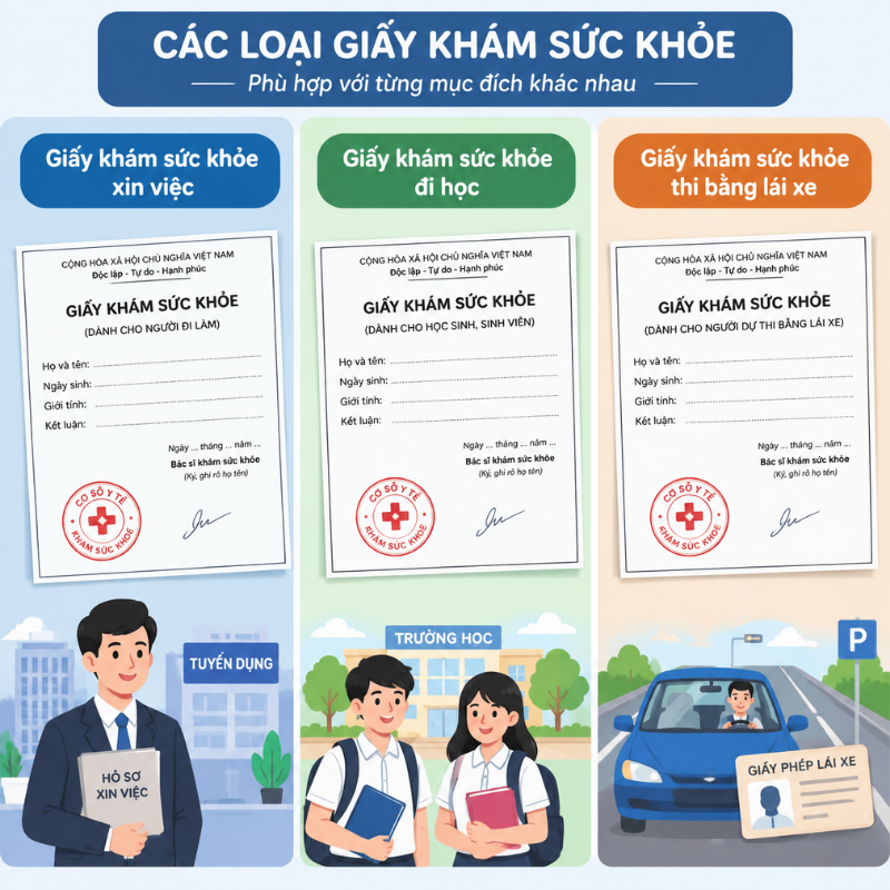 Giấy chứng nhận sức khỏe online