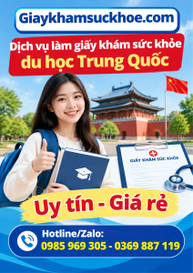 Giấy khám sức khỏe du học Trung Quốc